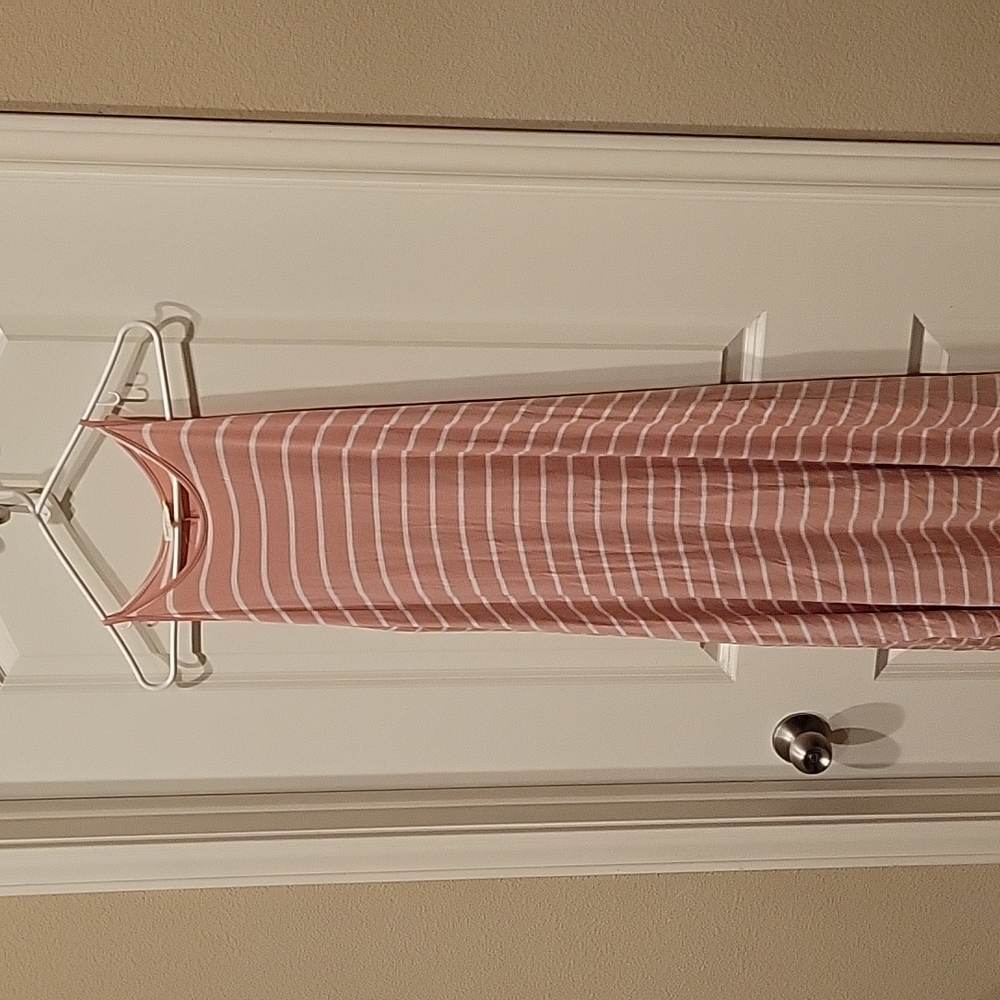 Sweet lovely striped maxi dress with pockets (small)